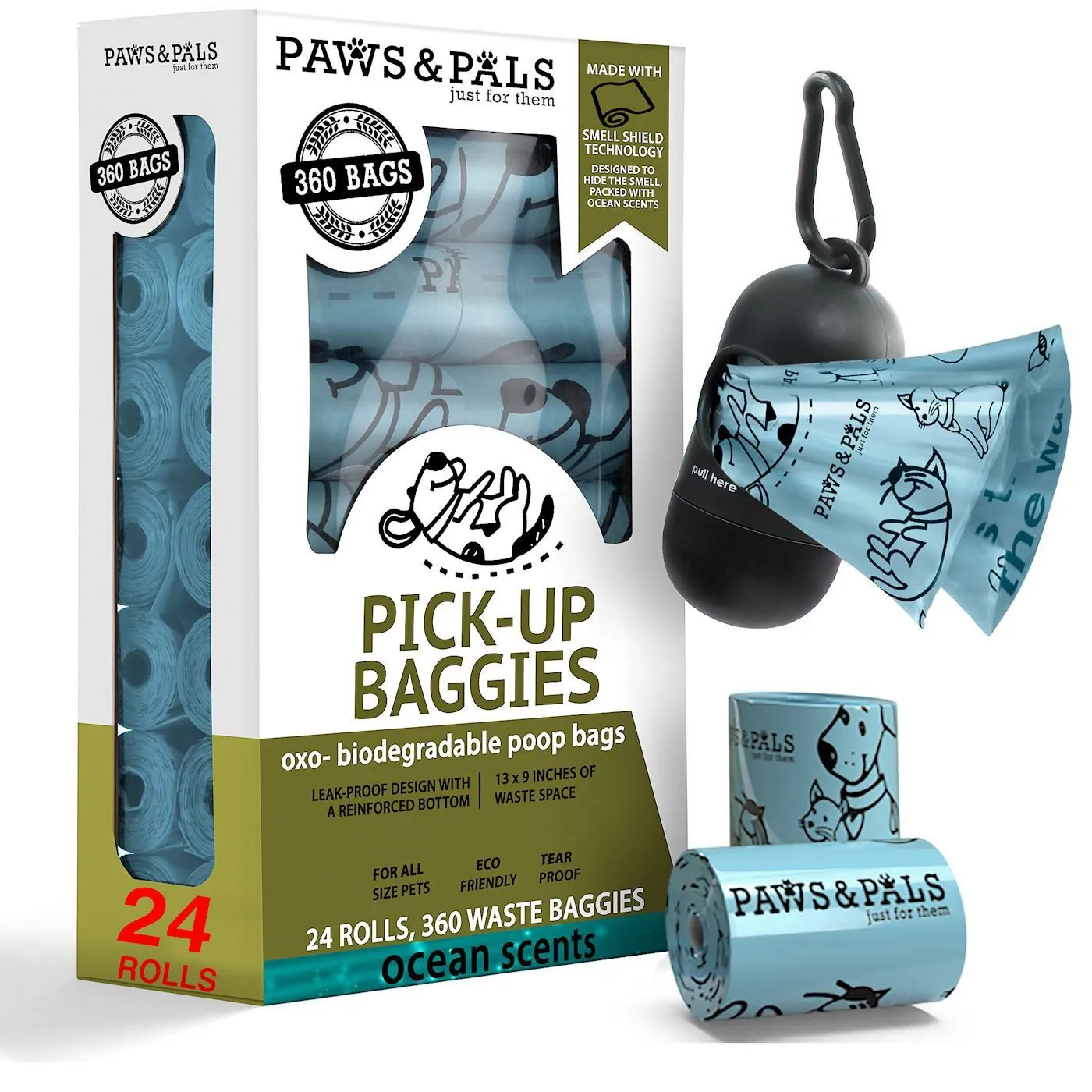 360-Pack: Lavender Scent Poop Bags