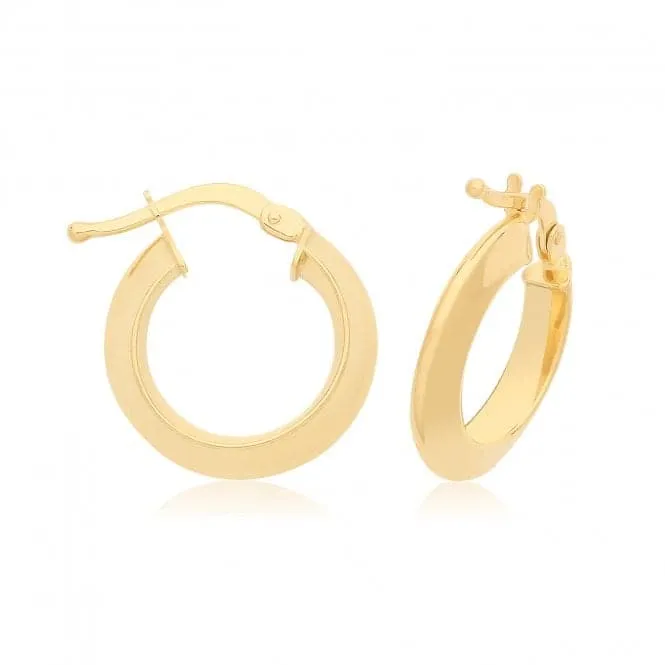 9ct Yellow Gold Hoop Earrings ER1201