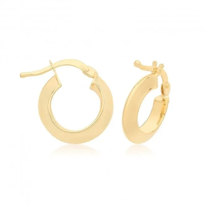 9ct Yellow Gold Hoop Earrings ER1201