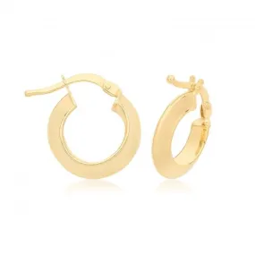 9ct Yellow Gold Hoop Earrings ER1201