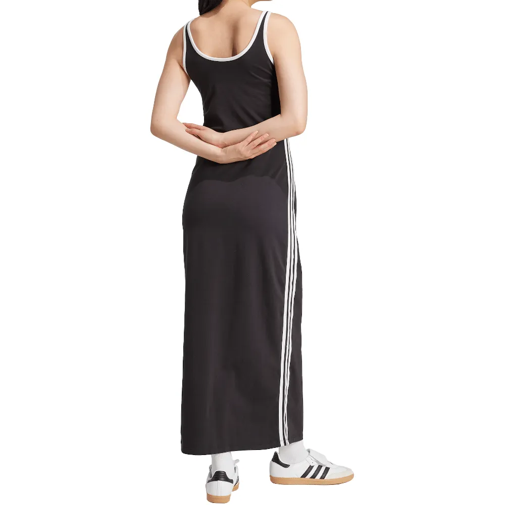 adidas Womens 3-Stripes Tank Dress - Black / White