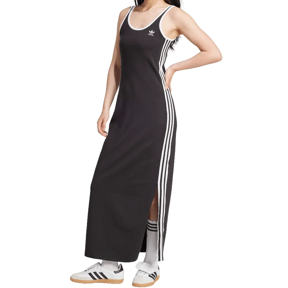 adidas Womens 3-Stripes Tank Dress - Black / White