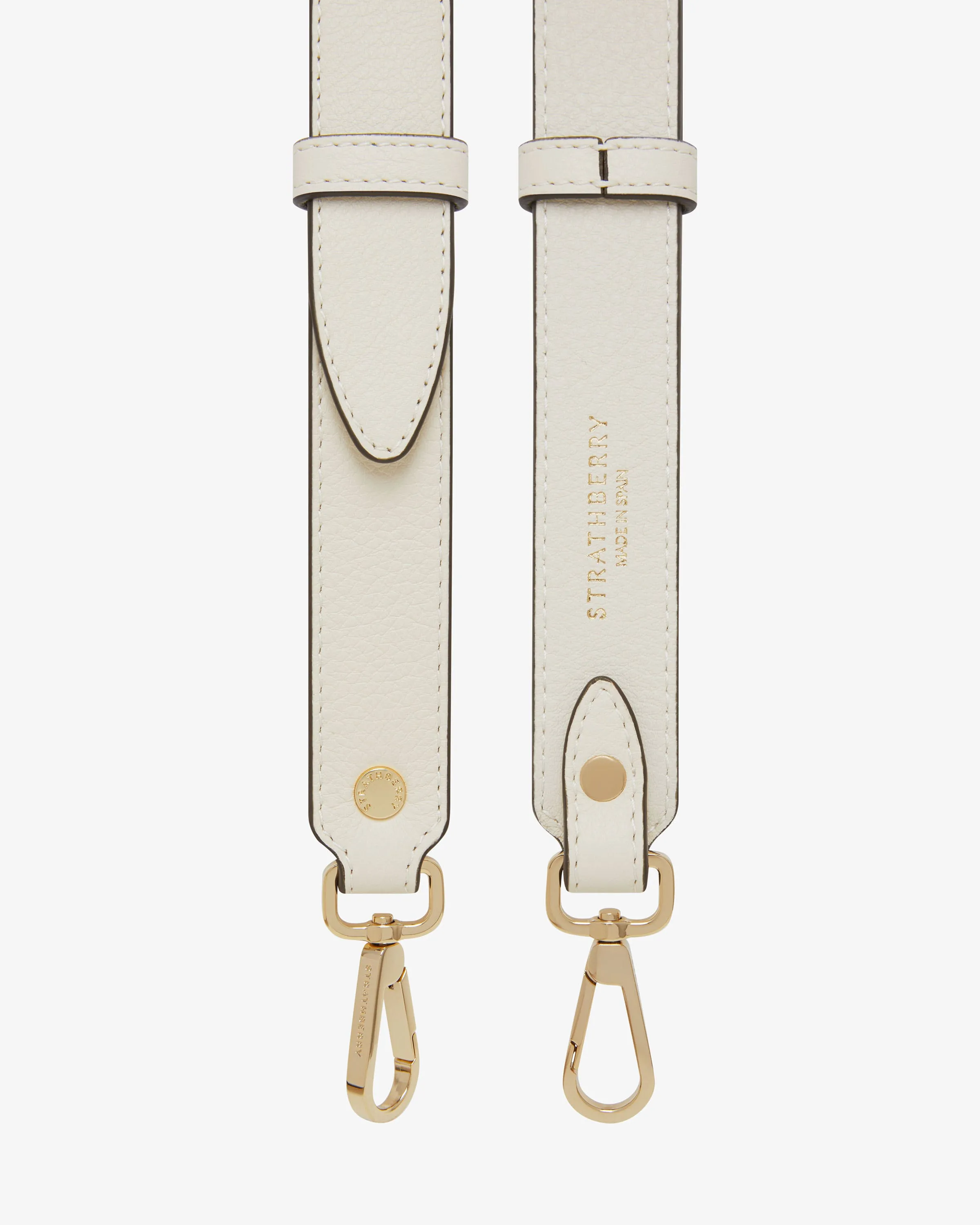Adjustable Leather Strap - Leather Vanilla/Marron Edge