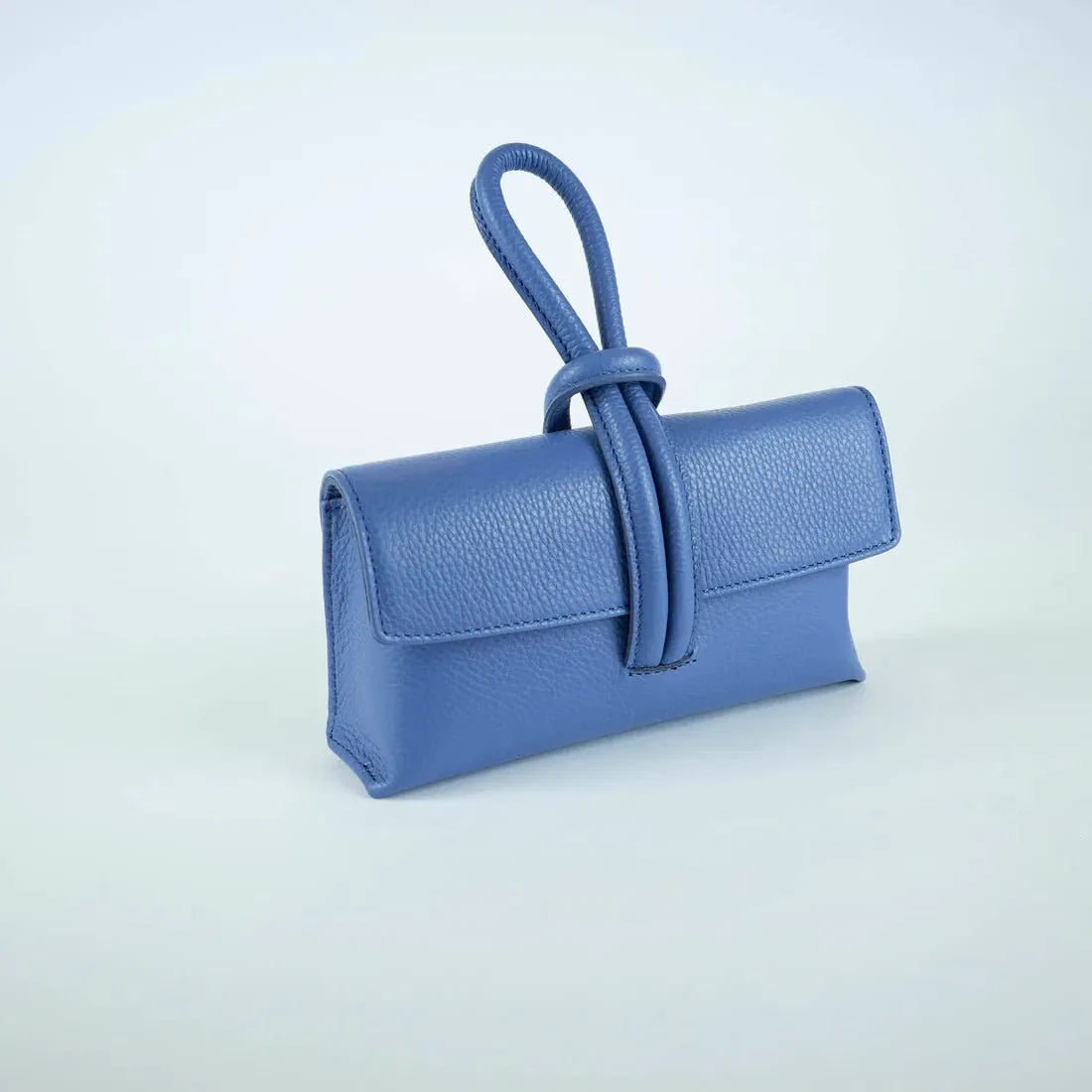 Black Modern Leather Clutch & Crossbody