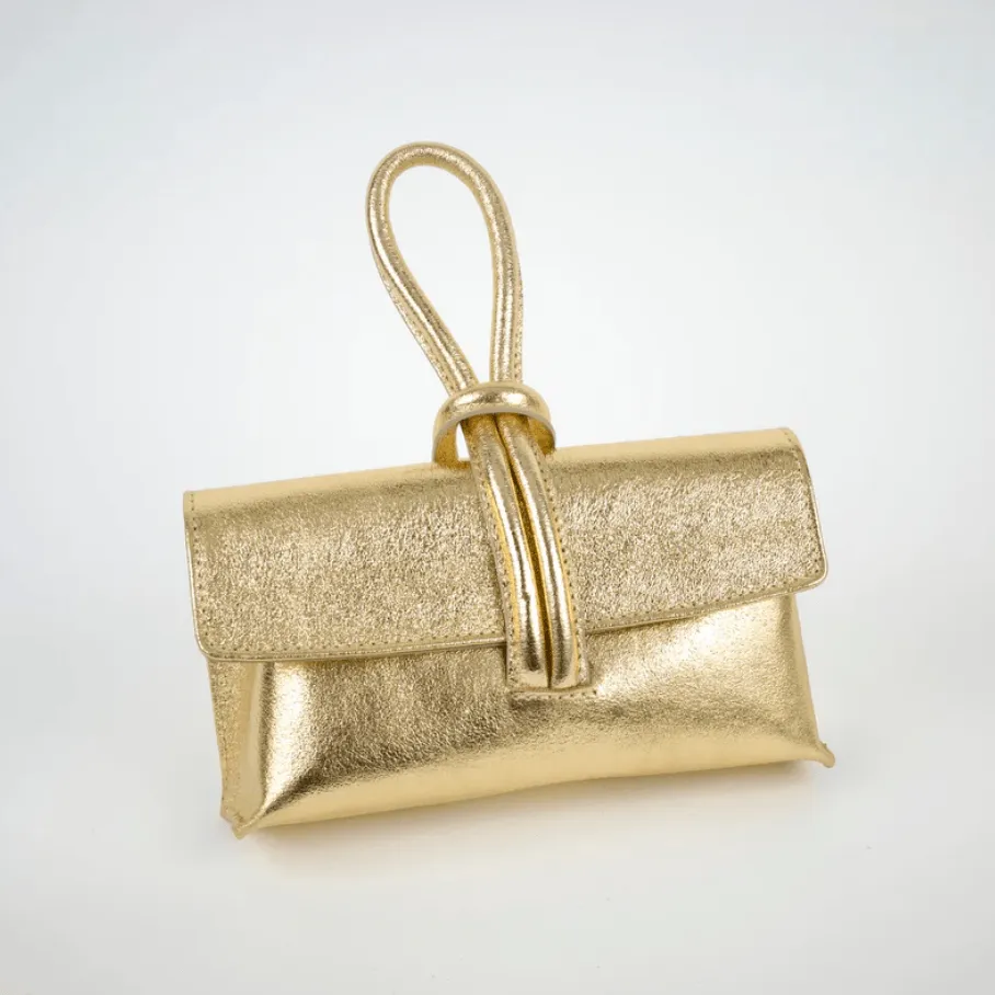 Black Modern Leather Clutch & Crossbody
