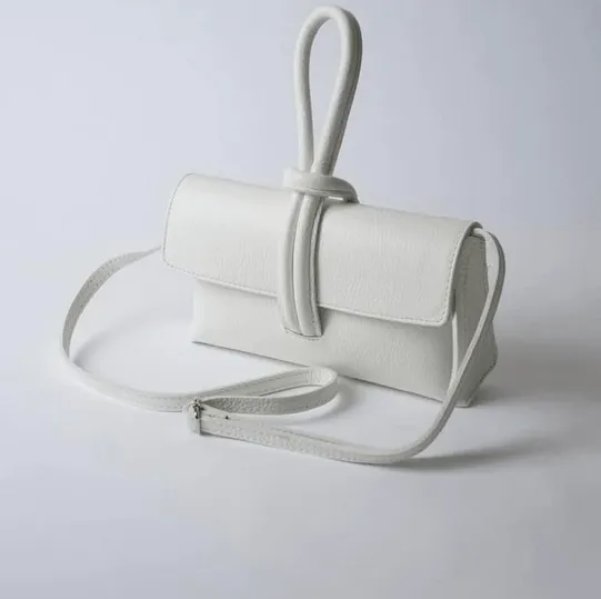 Black Modern Leather Clutch & Crossbody