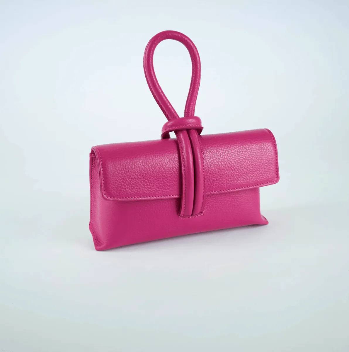 Black Modern Leather Clutch & Crossbody