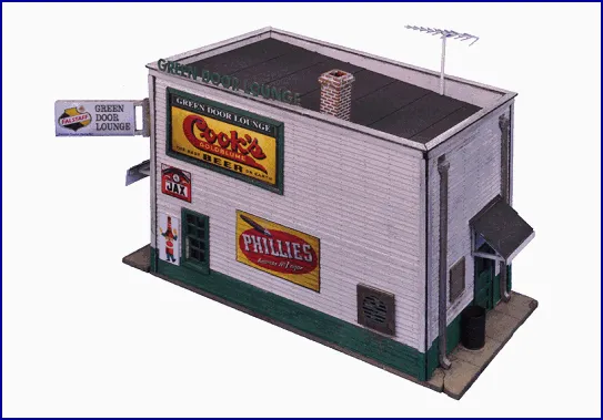 Blair Line N Green Door Lounge Laser-Cut Wood Kit