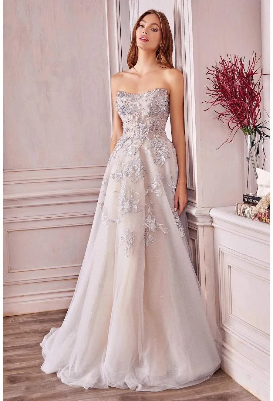 Bluish Evening Dress