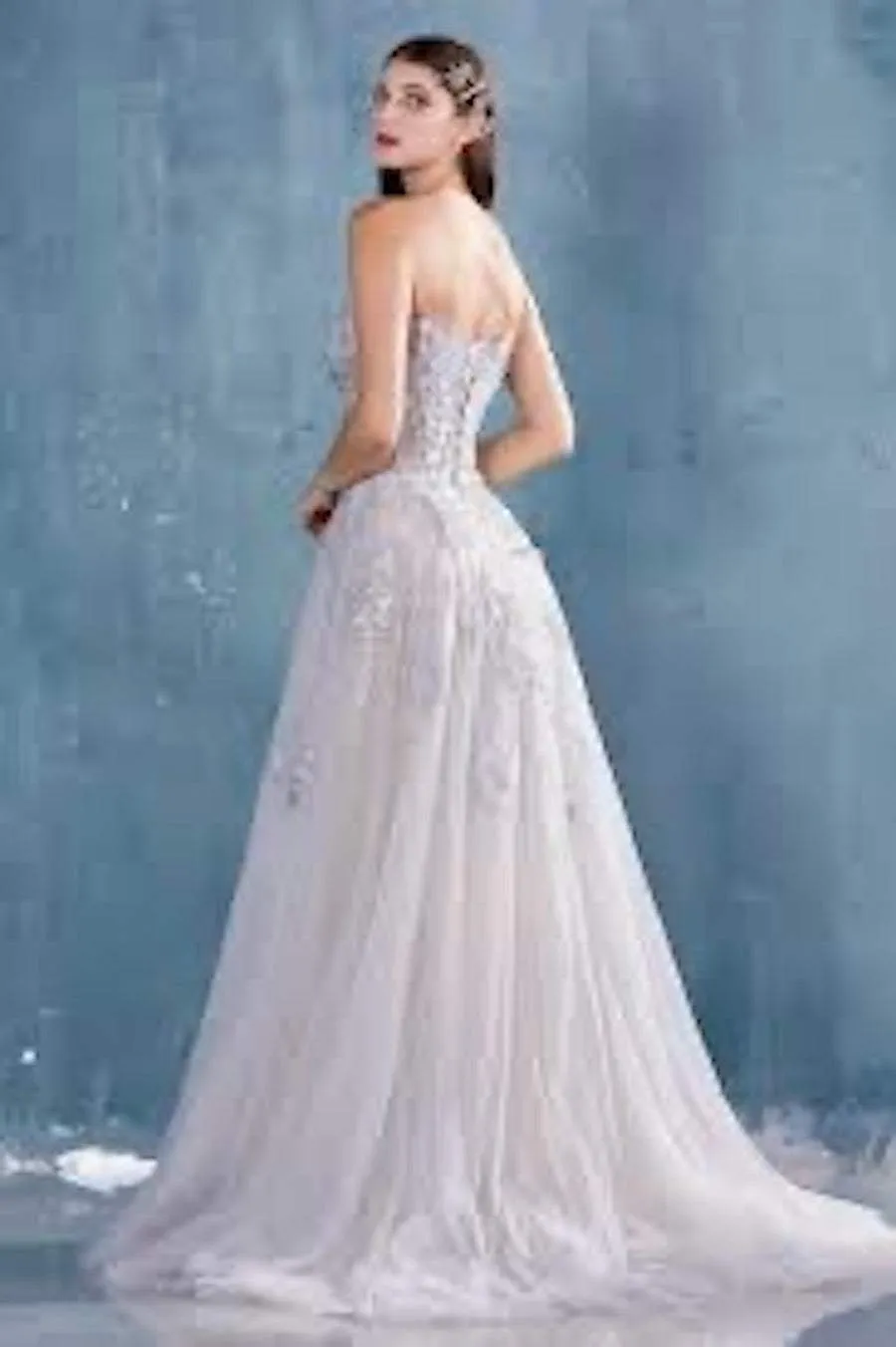 Bluish Evening Dress