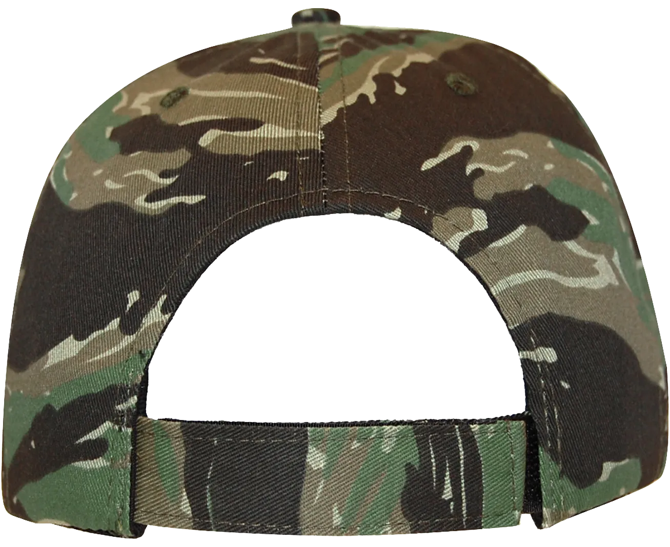 Cali Headwear KL100TG Tiger Green Camo 6 Panel Cap USA Made