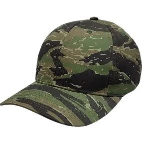 Cali Headwear KL100TG Tiger Green Camo 6 Panel Cap USA Made