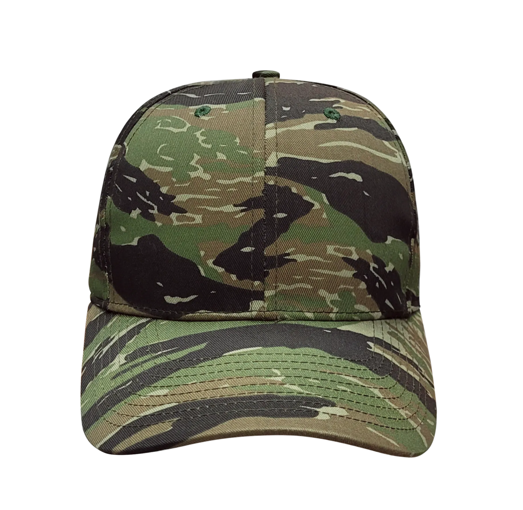 Cali Headwear KL100TG Tiger Green Camo 6 Panel Cap USA Made
