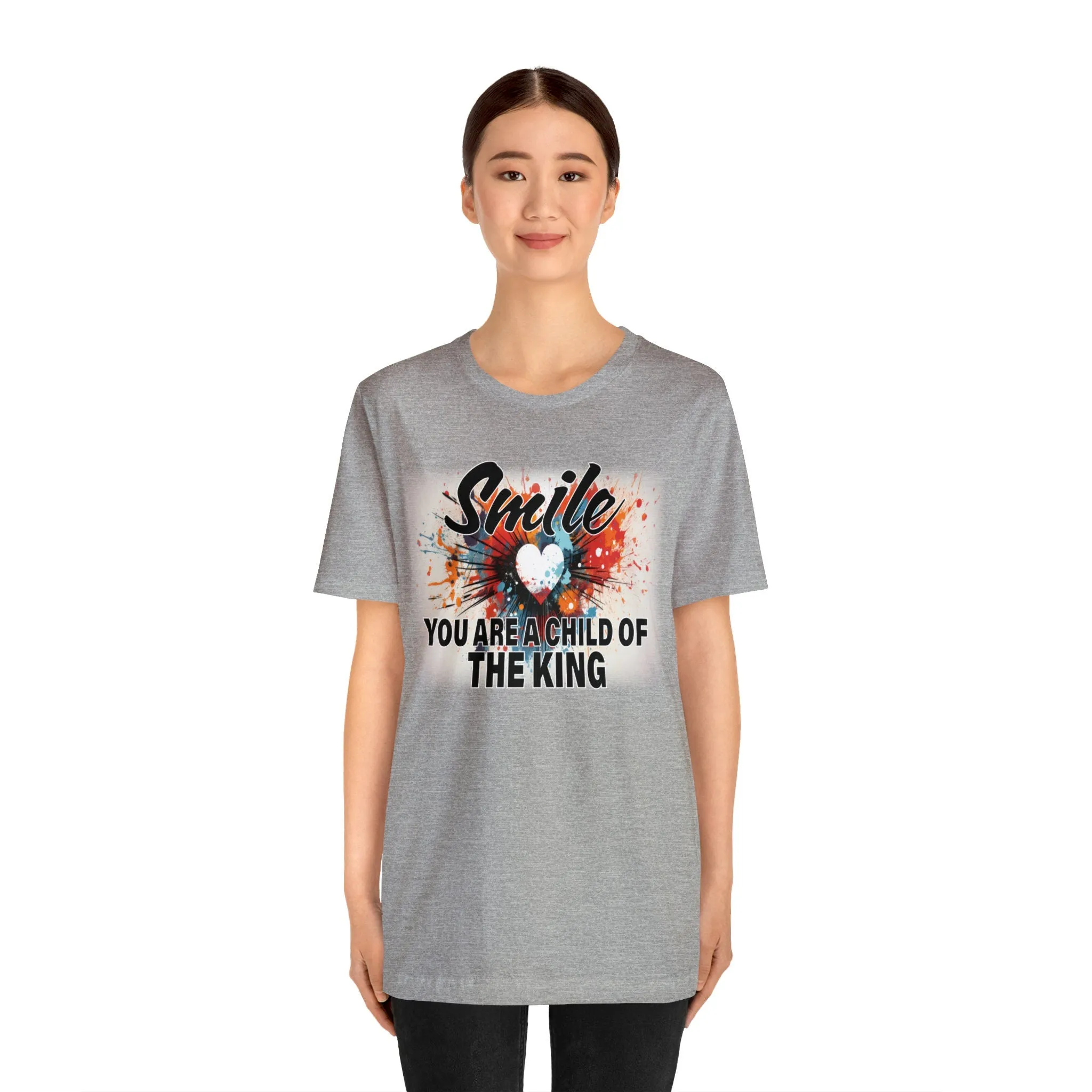 Concert T-shirt Smile child of The King | Inspirational t shirts | Motivational Positive Vibes Shirt | Trendy clothe