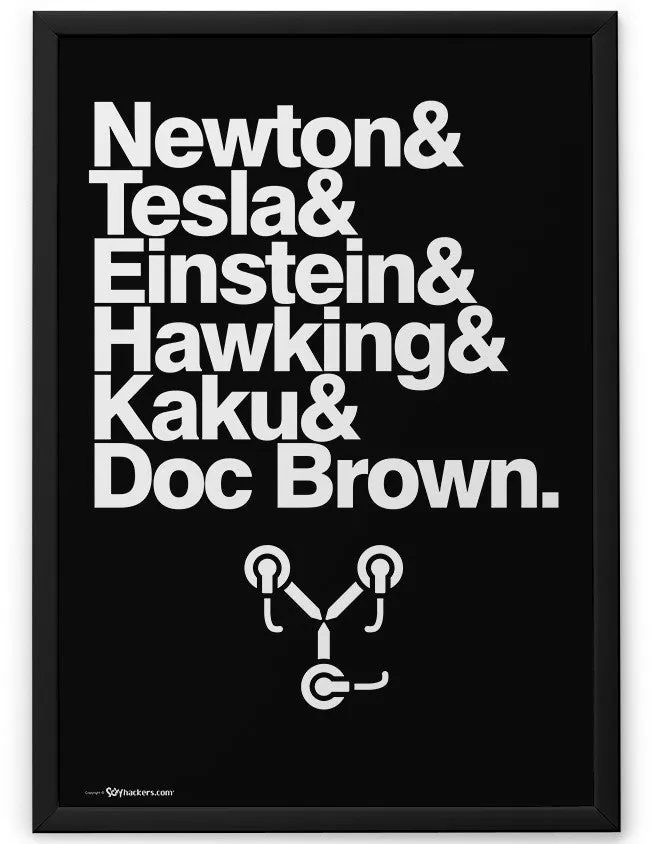 Dr. Emmett Brown is the Smartest Around Poster