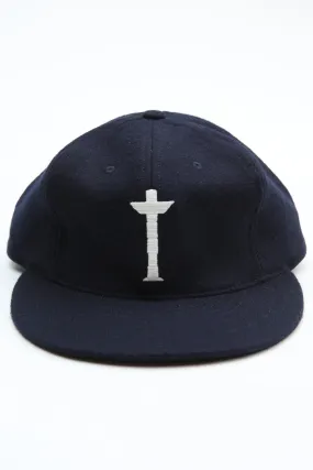 Ebbets x Totem Brand Co. Cap - Navy Wool - EXCLUSIVE