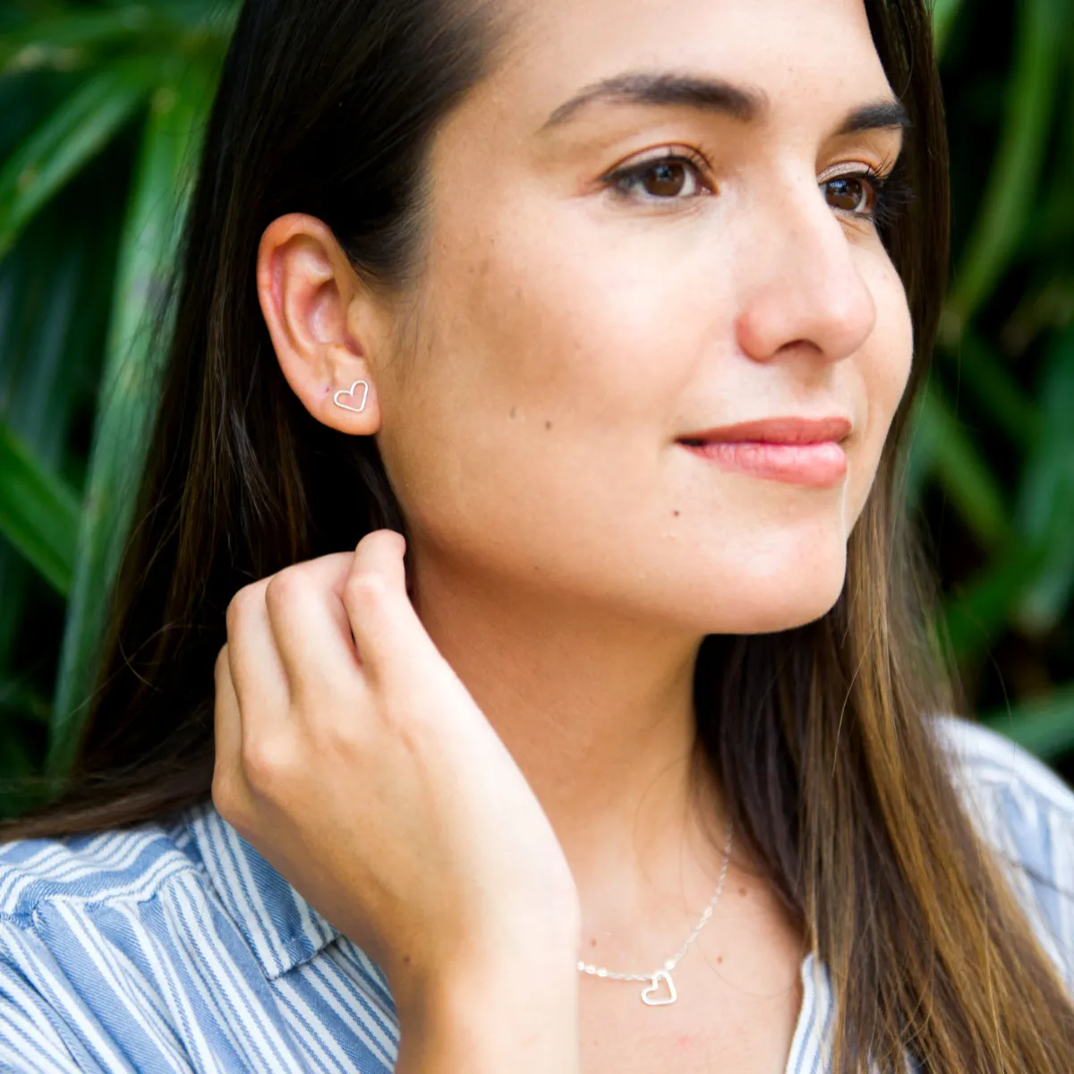 Heart Stud Earrings