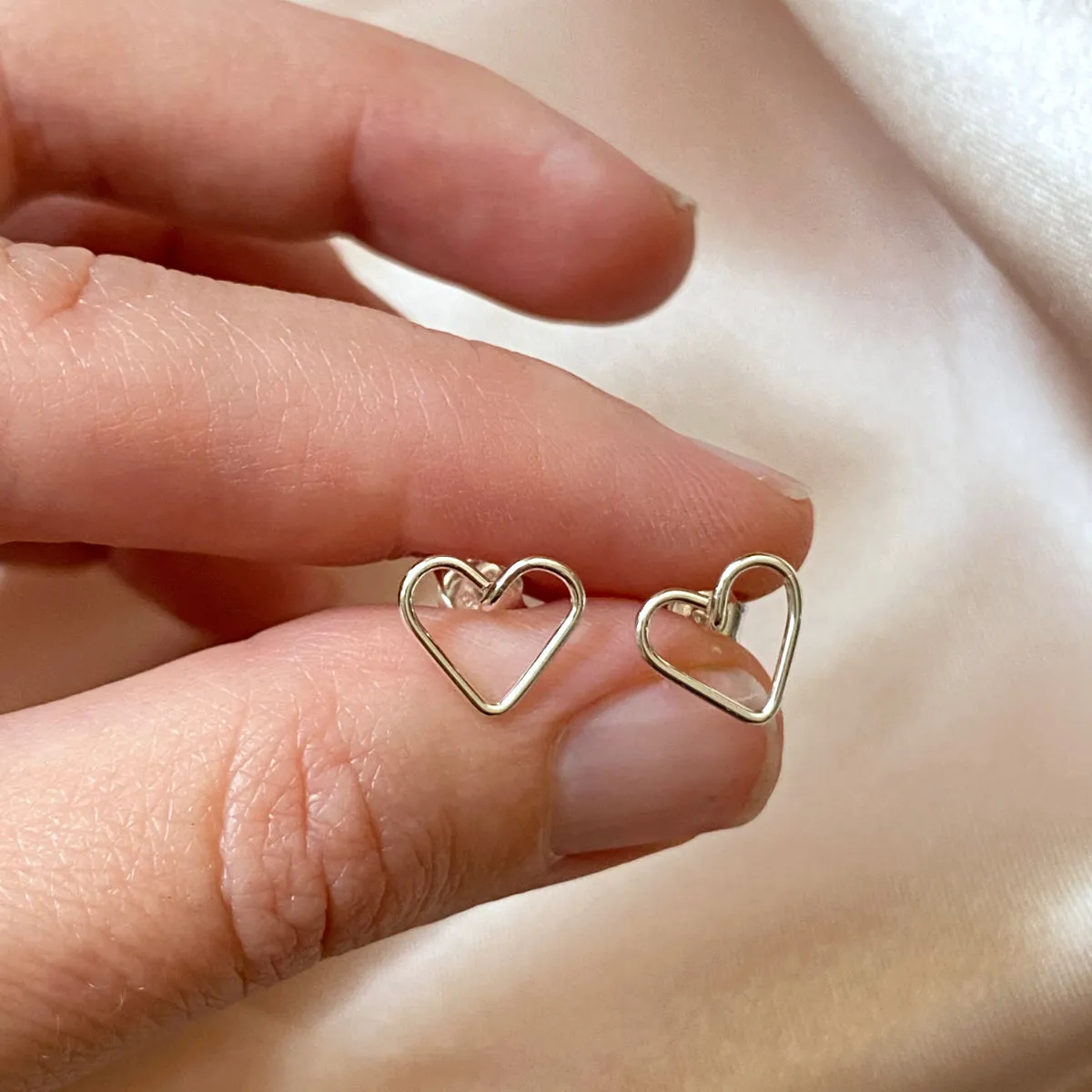Heart Stud Earrings
