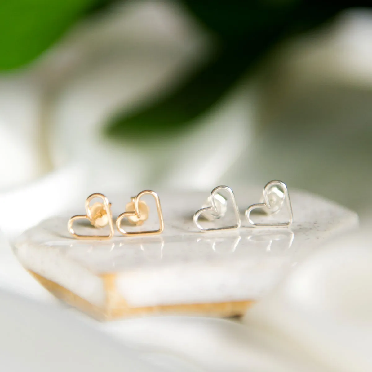 Heart Stud Earrings