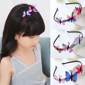 Hot Butterfly Girls Hair Band Kids Gifts Fairy Princess Headband