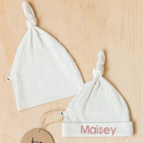 Ivory Personalised Newborn Beanie