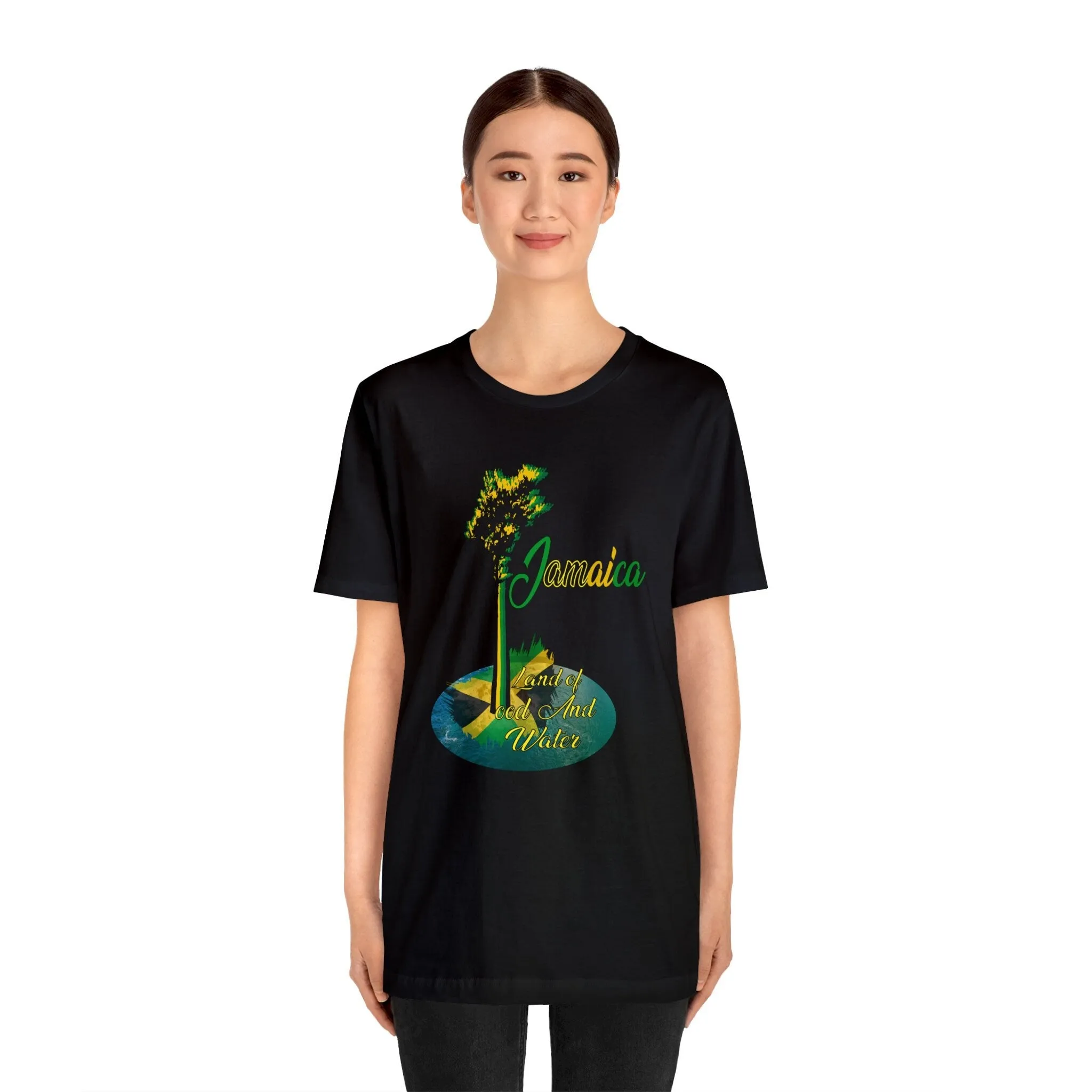Jamaica Land we Love T shirts | Oversize Men Dress Shirt Big Women Unique Tee | Unisex Slim fit Jersey Short Sleeve Tee