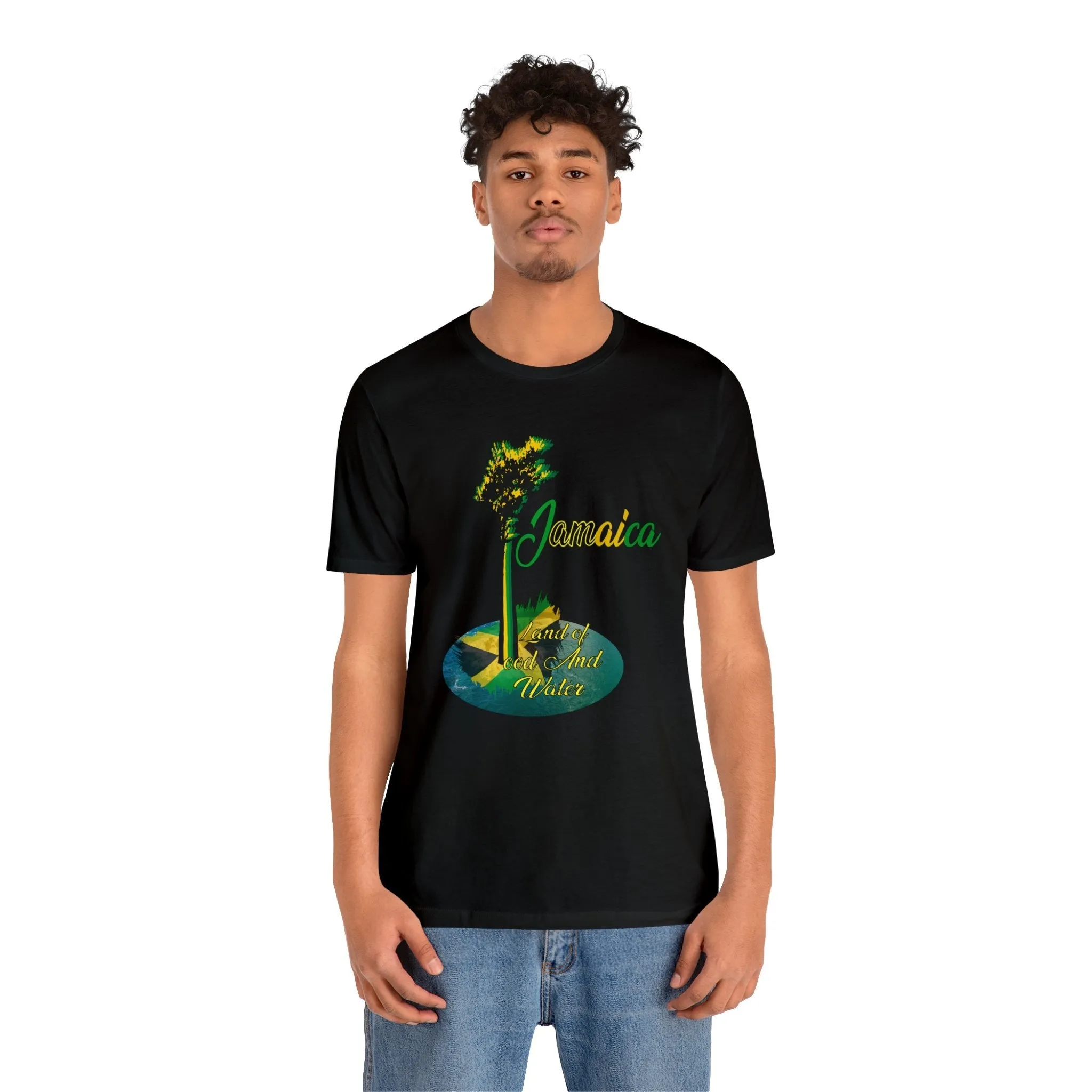 Jamaica Land we Love T shirts | Oversize Men Dress Shirt Big Women Unique Tee | Unisex Slim fit Jersey Short Sleeve Tee