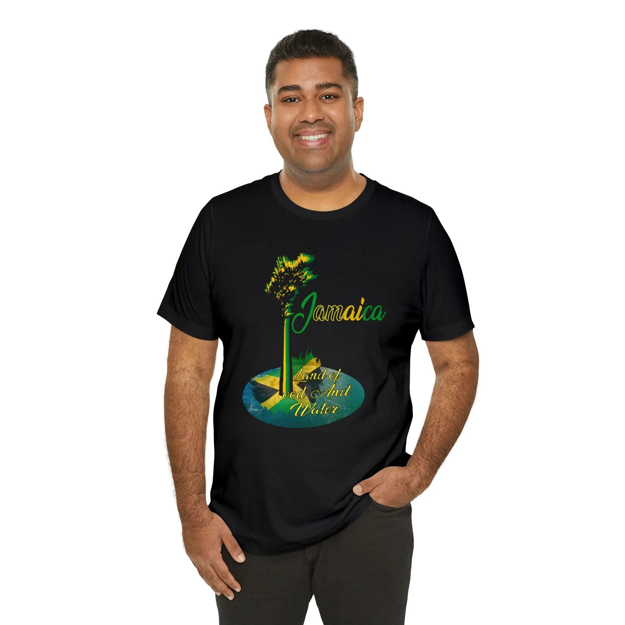 Jamaica Land we Love T shirts | Oversize Men Dress Shirt Big Women Unique Tee | Unisex Slim fit Jersey Short Sleeve Tee
