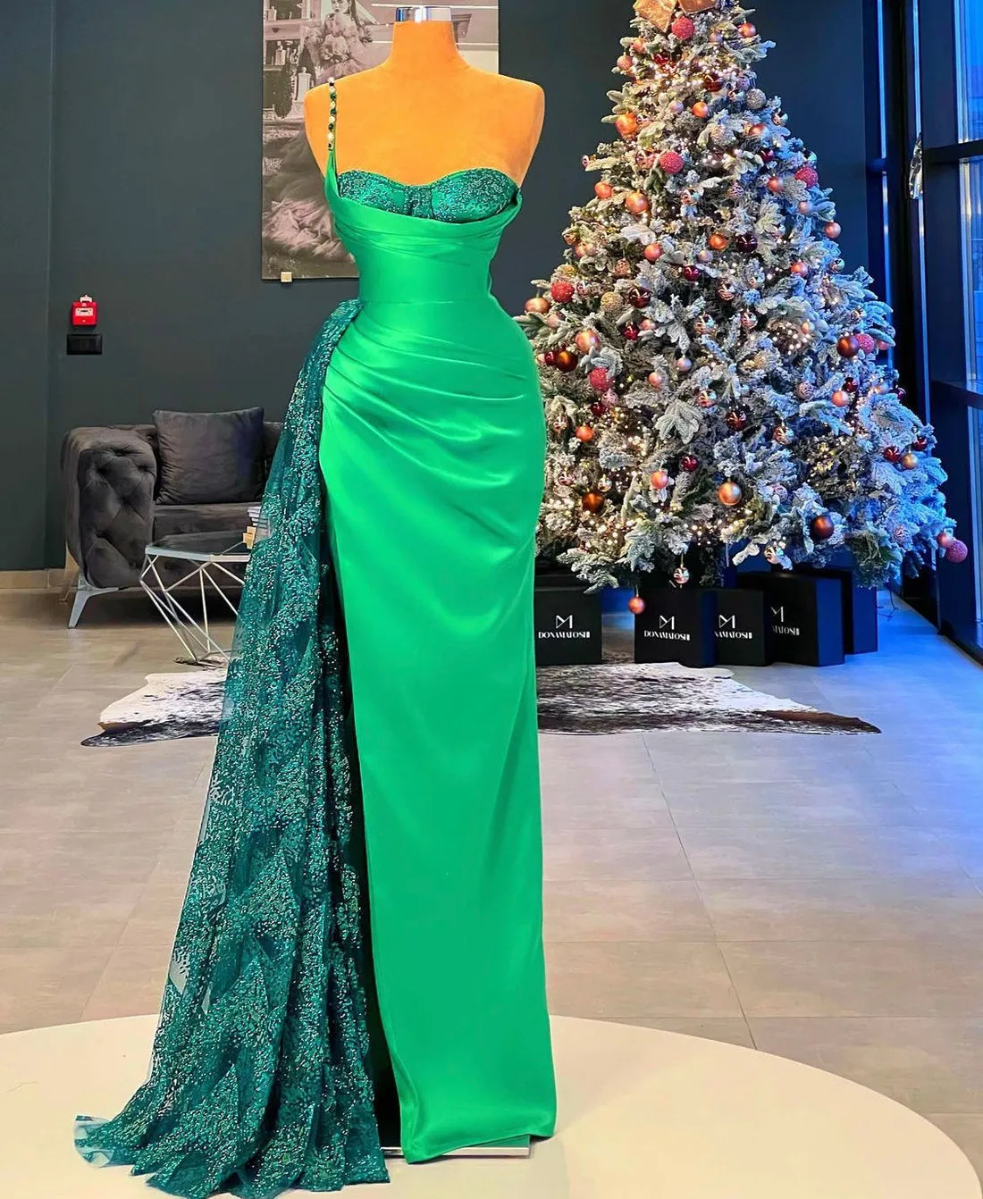 Juliet Beautiful Green Evening Dress