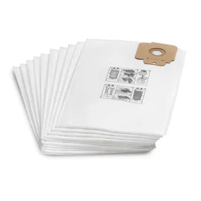 KARCHER 10 Pack Filter 3 Ply Vacuum Bags For T 10/1 & T 12/1