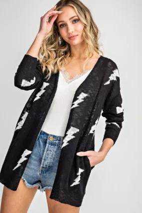 Lightning Strikes Cardigan
