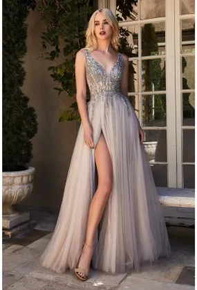 Monk Silver Evening Dress