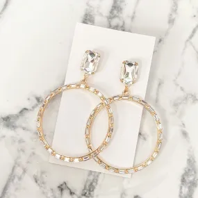New Year Glam Hoop Earrings