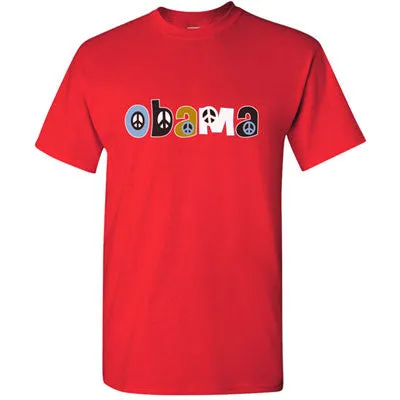 Obama Peace Sign Short Sleeve T-Shirt