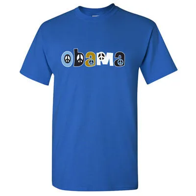 Obama Peace Sign Short Sleeve T-Shirt