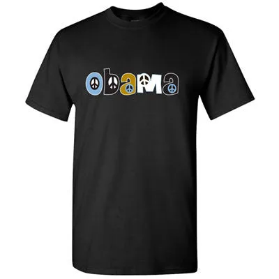 Obama Peace Sign Short Sleeve T-Shirt