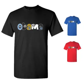 Obama Peace Sign Short Sleeve T-Shirt