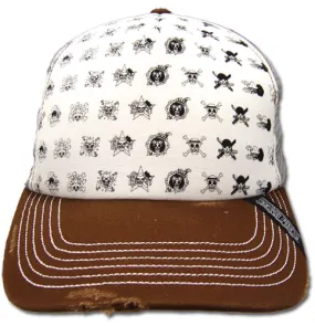 One Piece Skull Icons Pattern Adjustable Cap