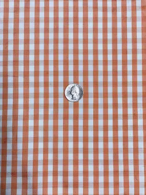 Peach Cobbler Gingham Shantung 461 Fabric