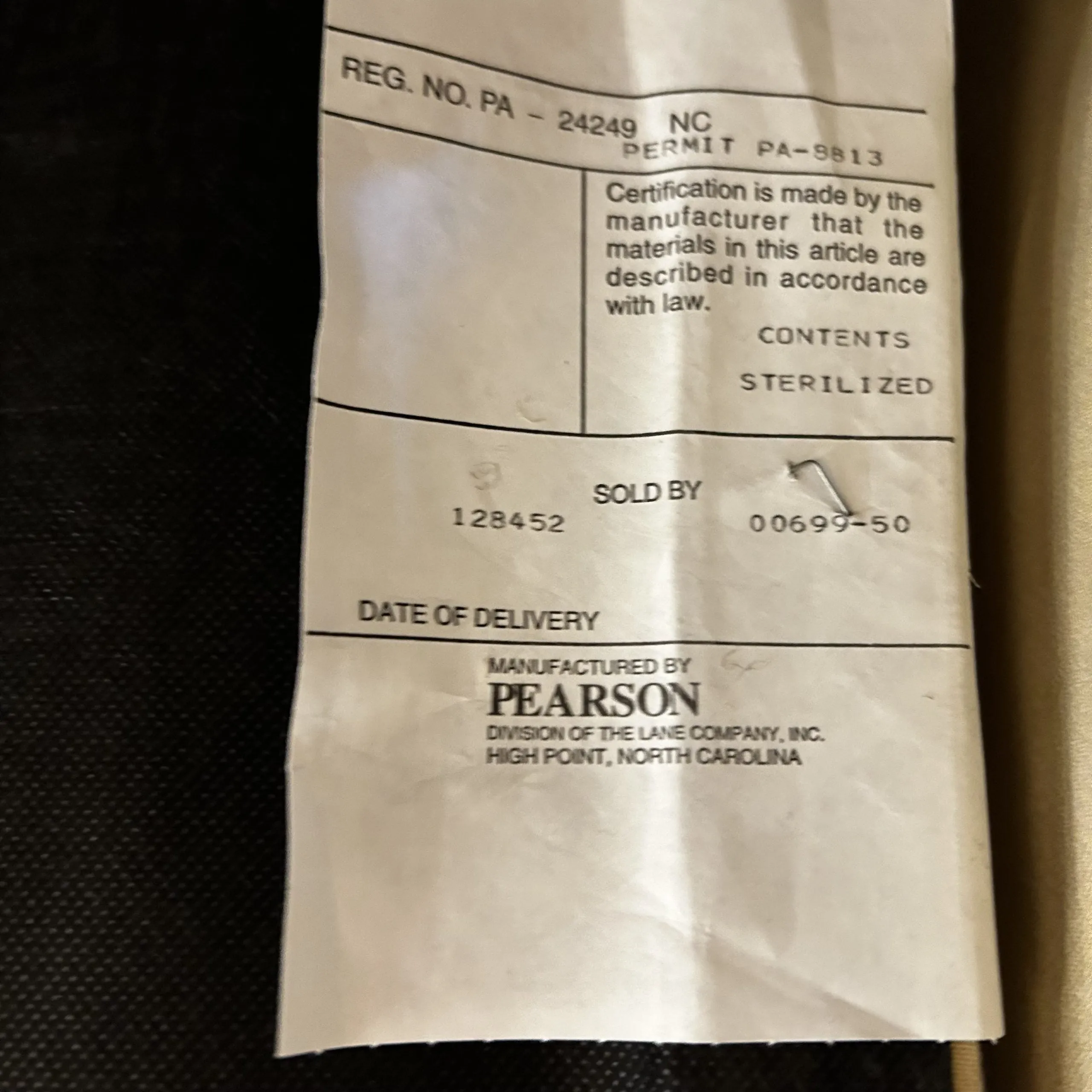 Pearson Lounge Chair, Custom, Cream Beige Upholstery, One Ottoman Available*