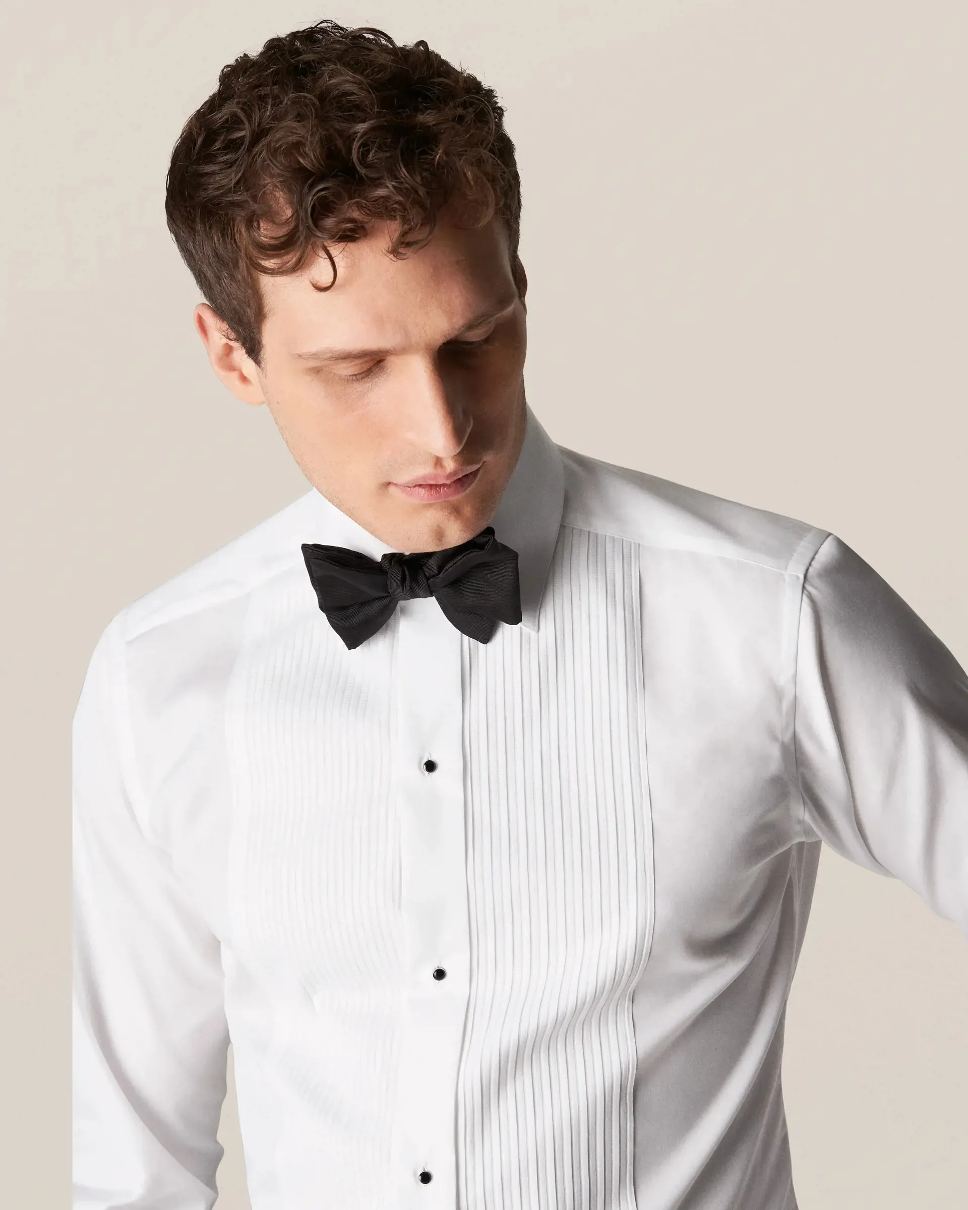 Plissé Tuxedo Shirt
