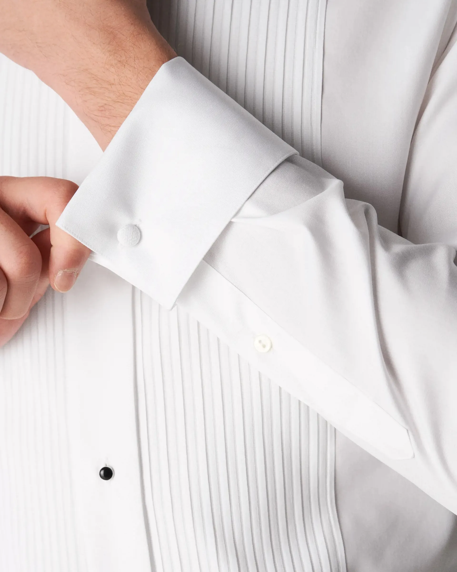 Plissé Tuxedo Shirt