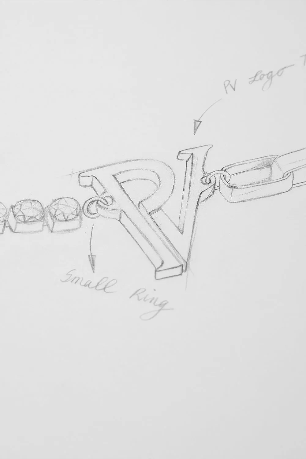 PV Tennis & Chain Bracelet Champagne