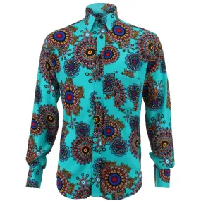Regular Fit Long Sleeve Shirt - Fractal Suzani