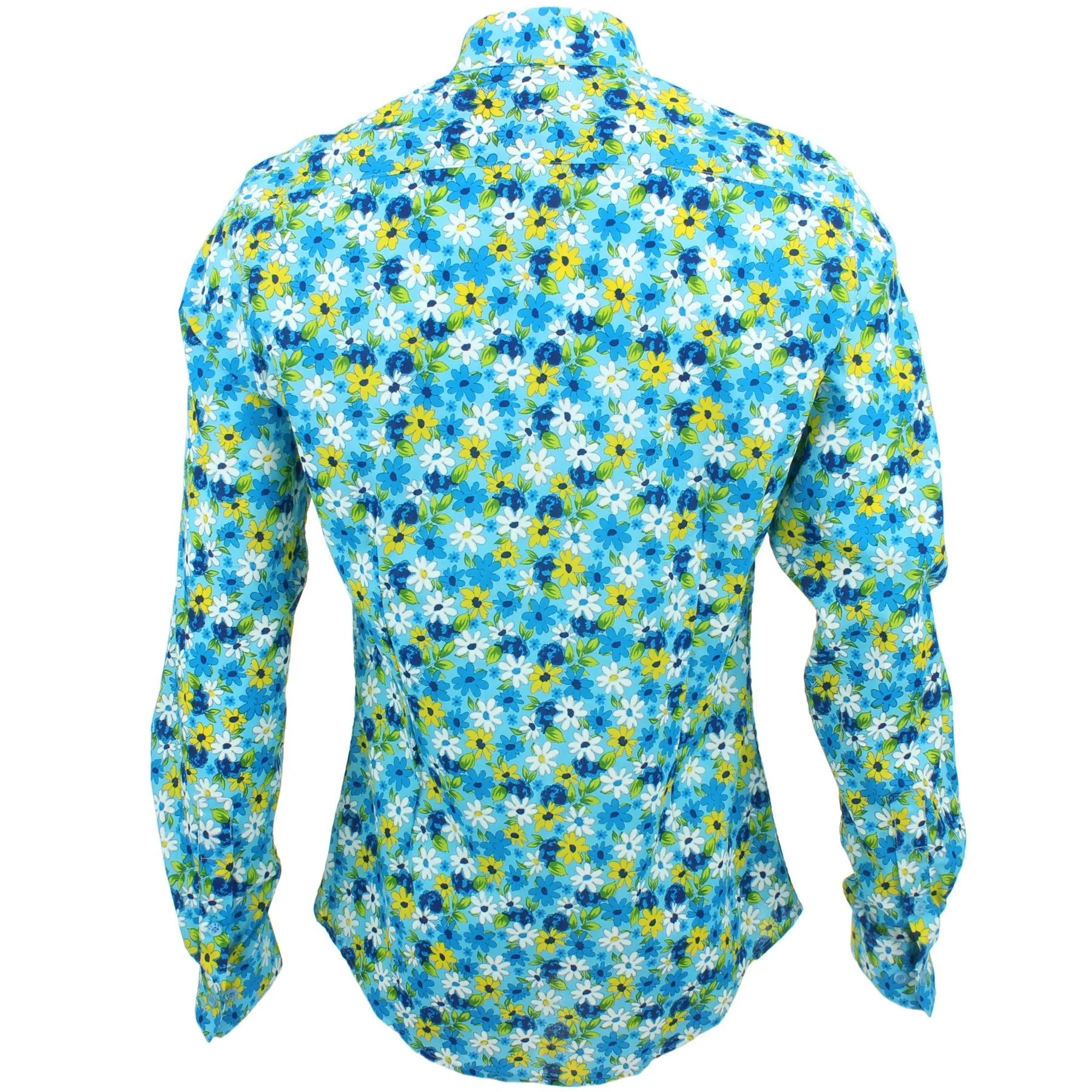 Slim Fit Long Sleeve Shirt - Daisies