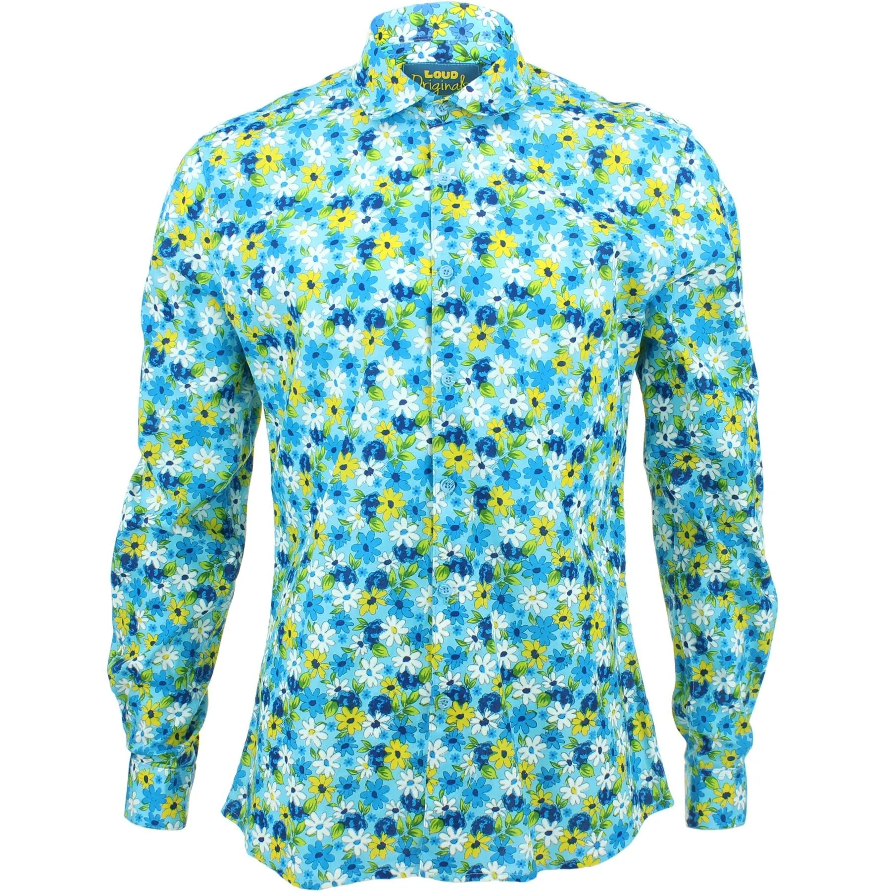 Slim Fit Long Sleeve Shirt - Daisies