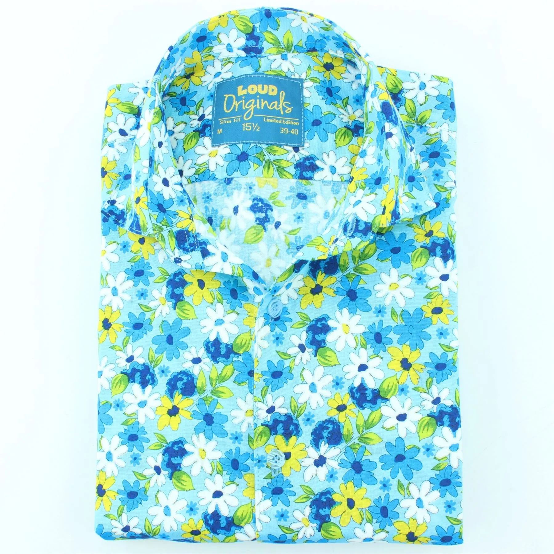 Slim Fit Long Sleeve Shirt - Daisies