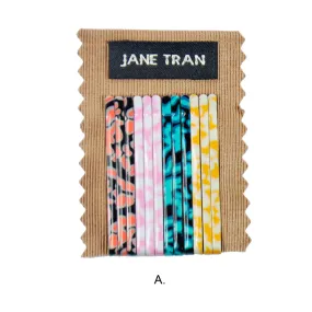 Small Ocean Tides Print Bobby Pin Set
