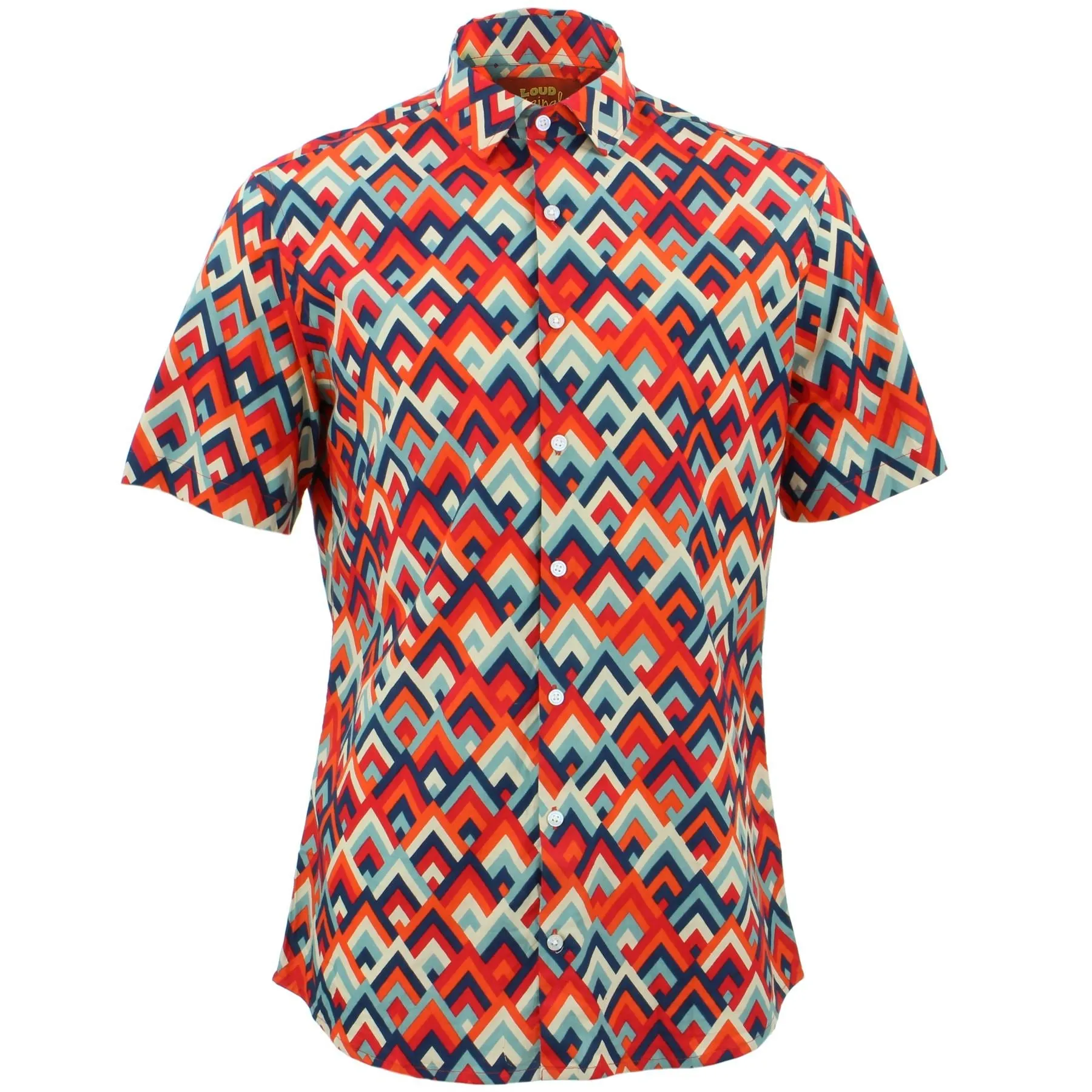 Tailored Fit Short Sleeve Shirt - Mountain