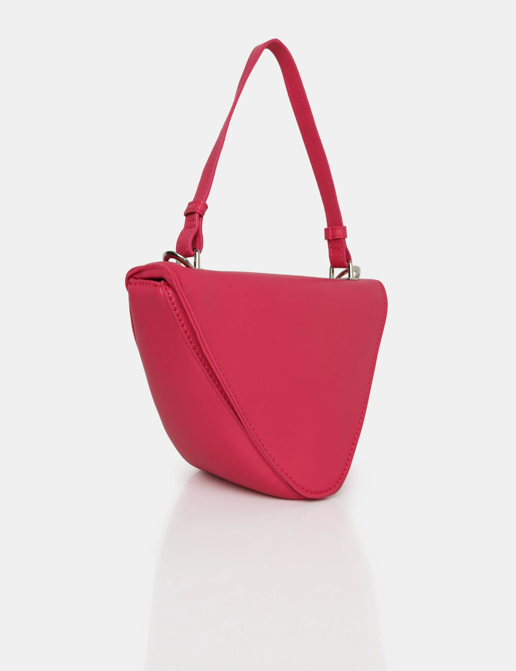 The Arrow Bright Pink Shoulder Grab Bag